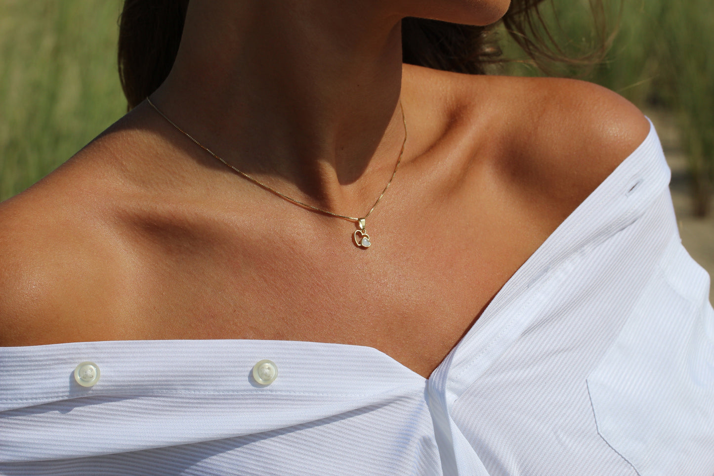 Bijoux Lait Maternel Heart to Heart | Pendentif Or