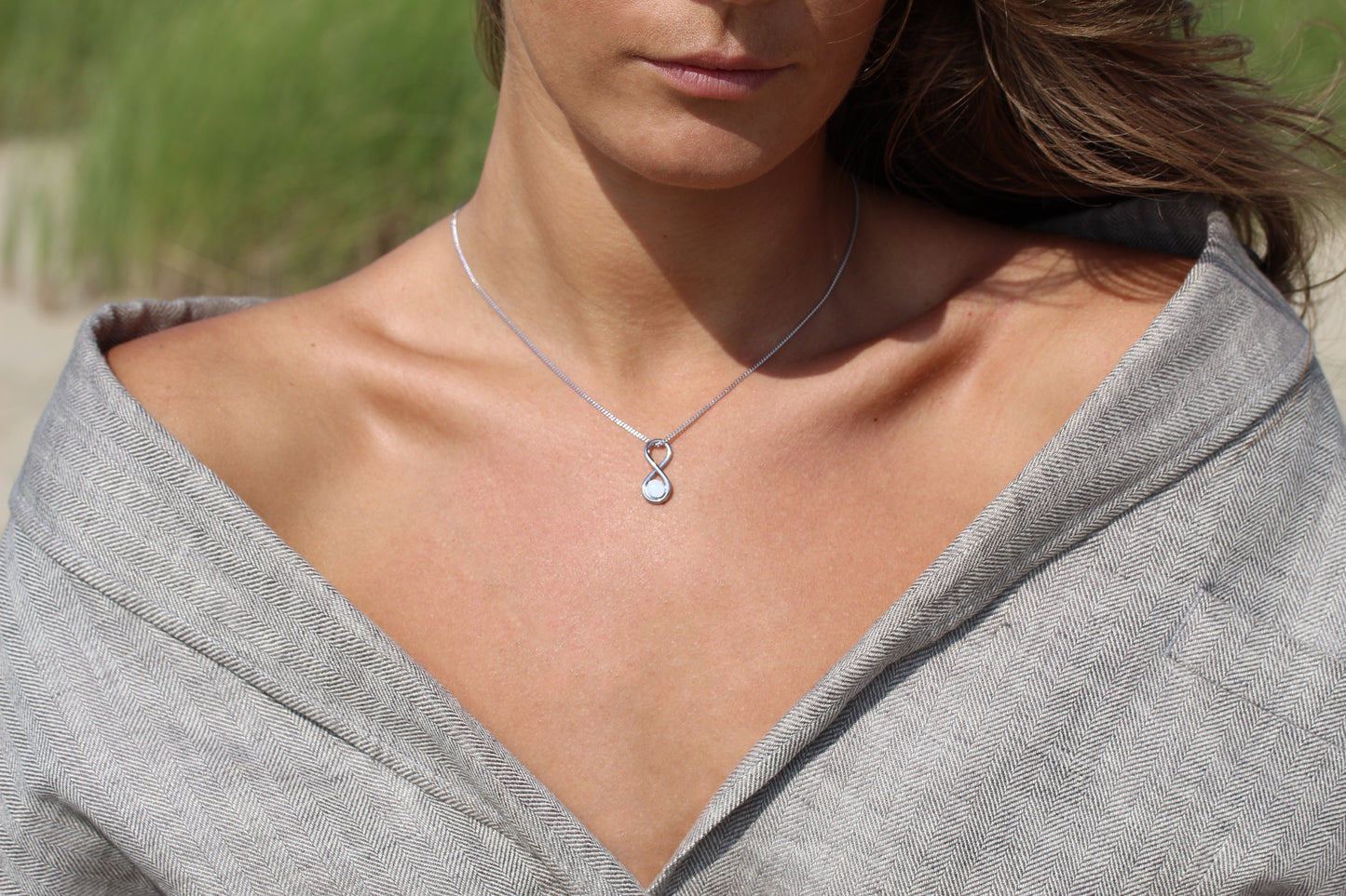 Infinity | Pendentif Lait Maternel Argent