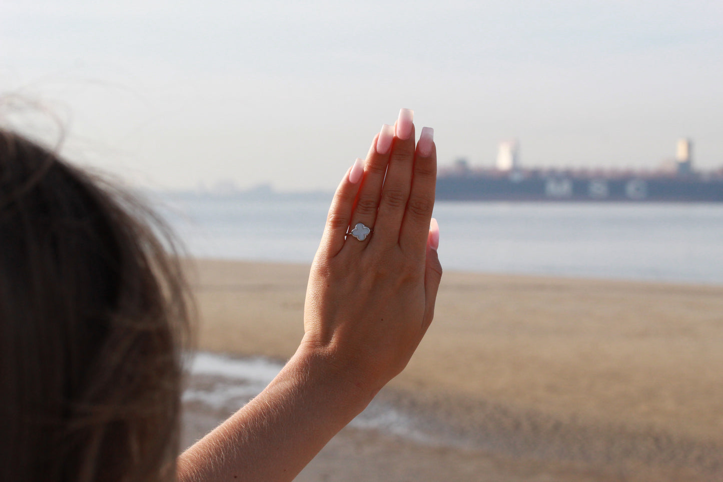 Lucky | Bague Lait Maternel Argent