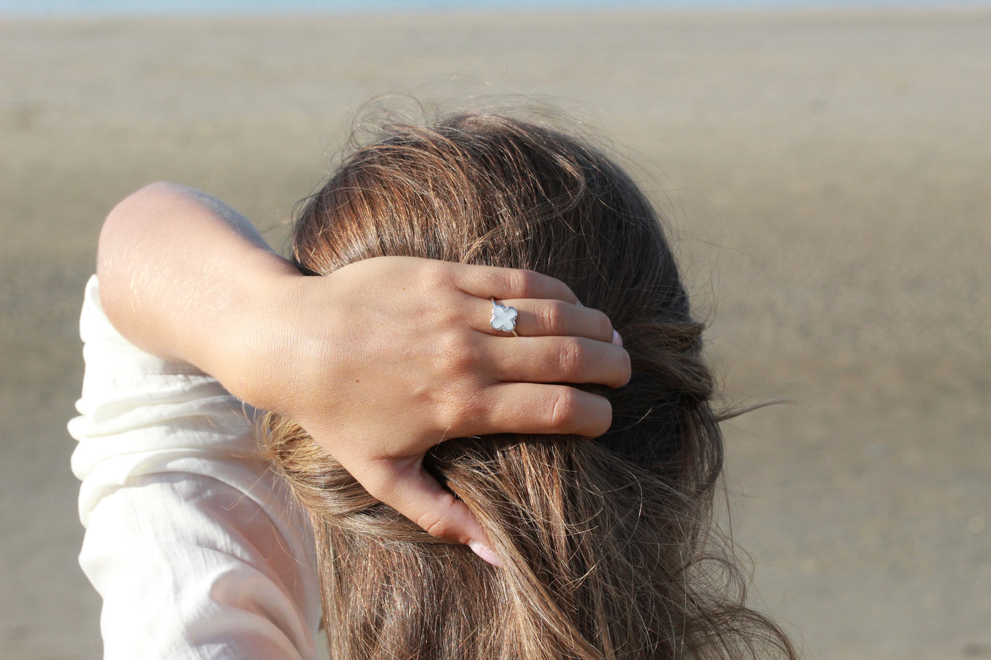 Lucky | Bague Lait Maternel Argent