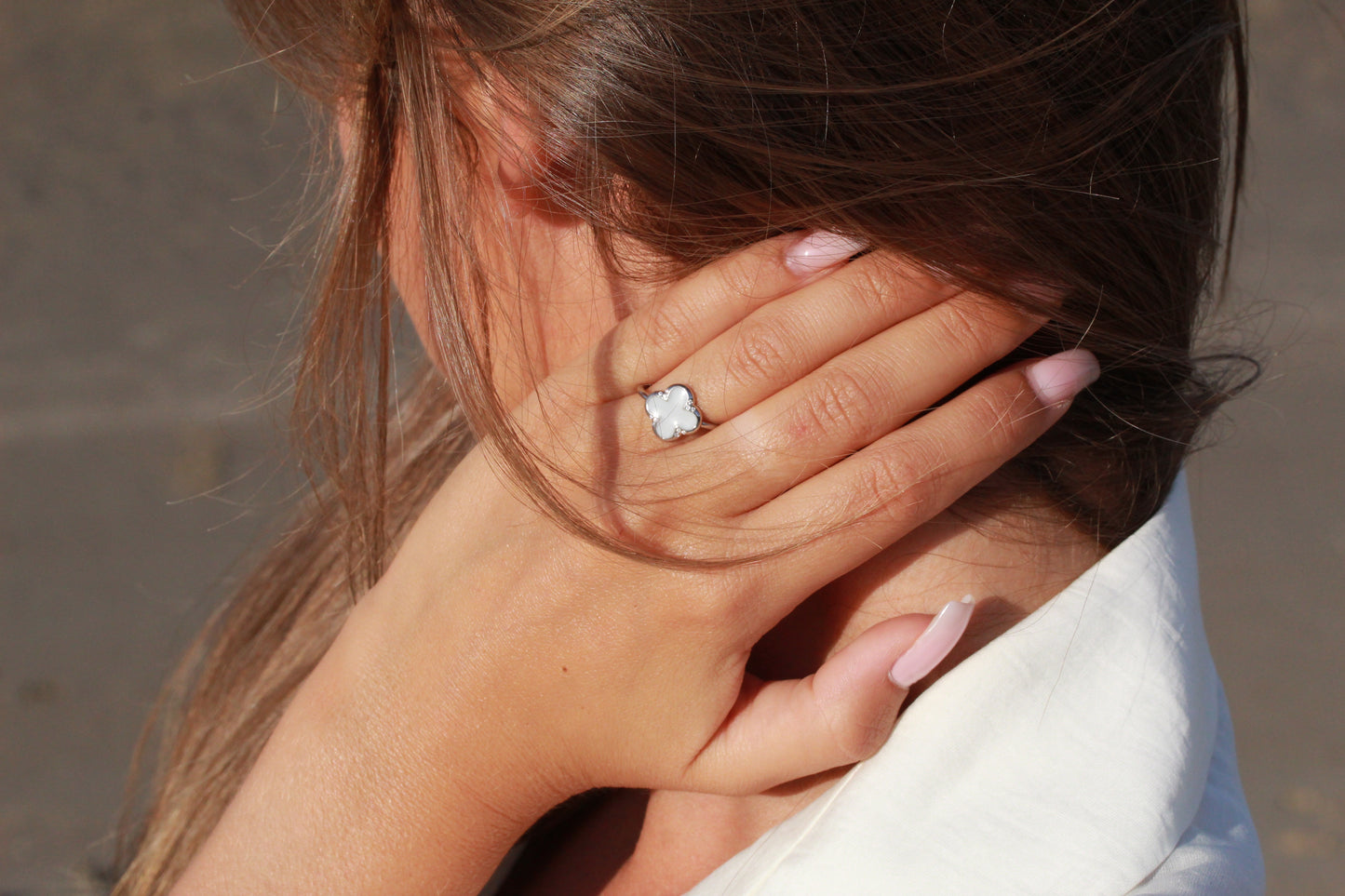 Lucky | Bague Lait Maternel Argent
