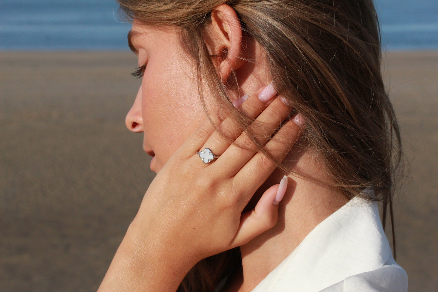 Lucky | Bague Lait Maternel Argent