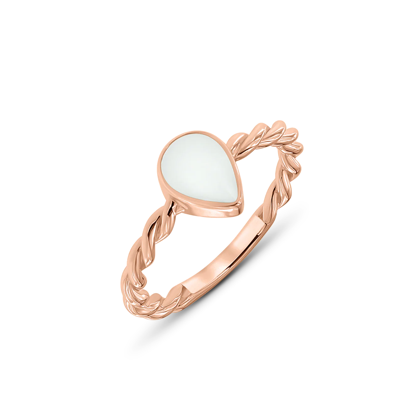 Bijoux Lait Maternel Turning Droplet | Bague Or