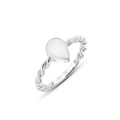 Bijoux Lait Maternel Turning Droplet | Bague Or