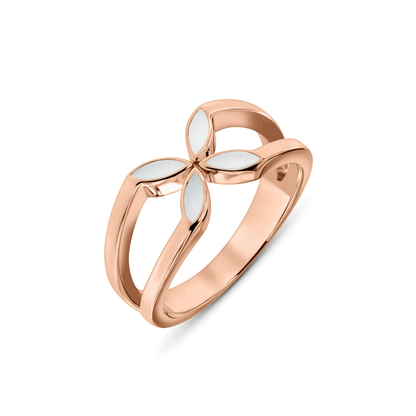 Bijoux Lait Maternel Fleur | Bague Or