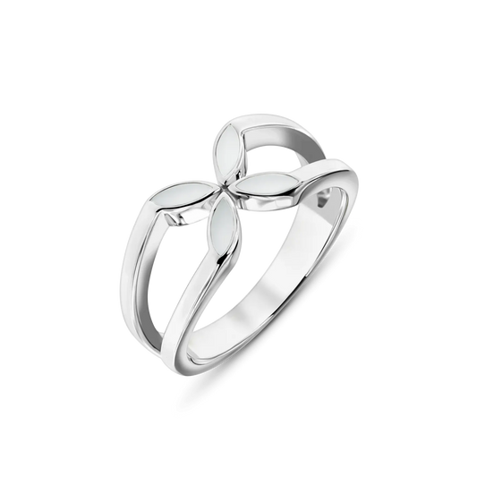 Bijoux Lait Maternel Fleur | Bague Argent
