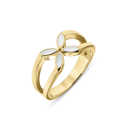 Bijoux Lait Maternel Fleur | Bague Or