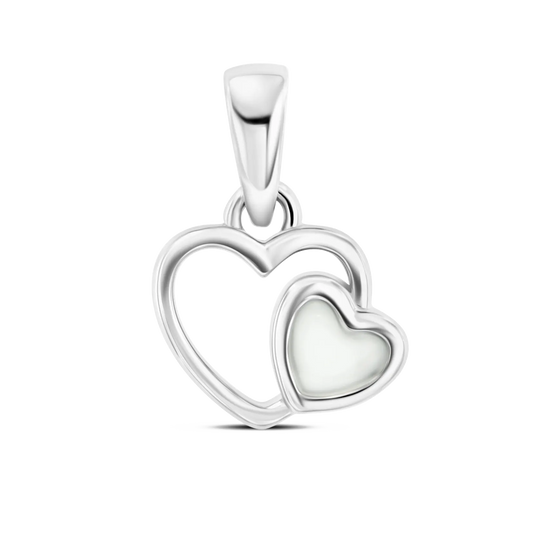 Heart to Heart | Pendentif Lait Maternel Argent
