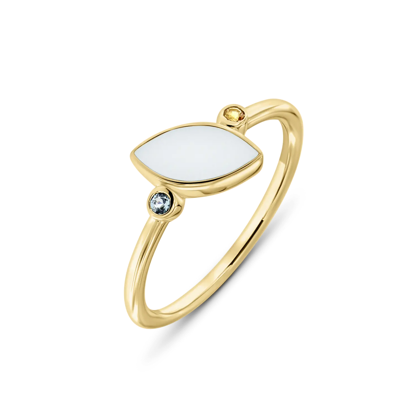 Bijoux Lait Maternel Lina Duo | Bague Or