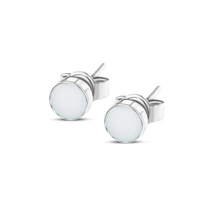 Bijoux Lait Maternel Mini Lis  | Boucles d'oreilles en argent