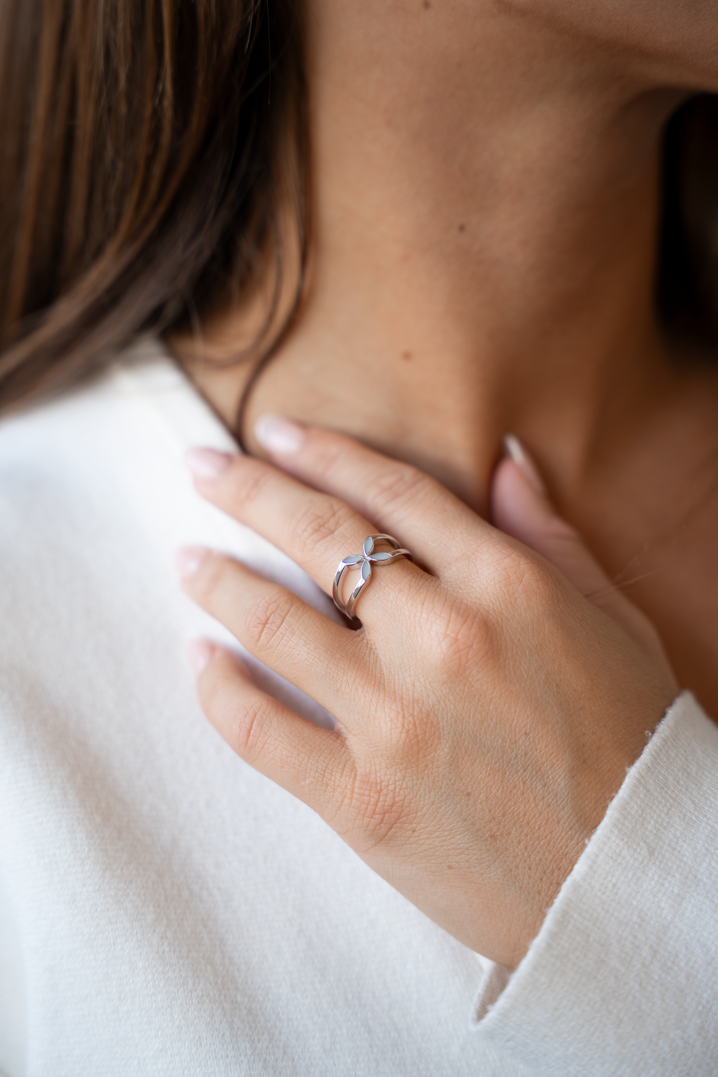 Bijoux Lait Maternel Fleur | Bague Or