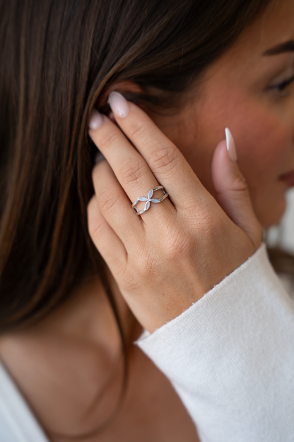 Bijoux Lait Maternel Fleur | Bague Or