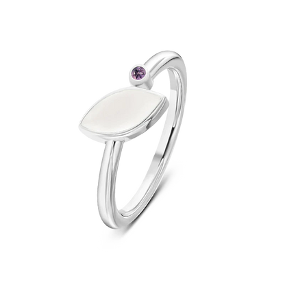 Lina | Bague Lait Maternel Argent
