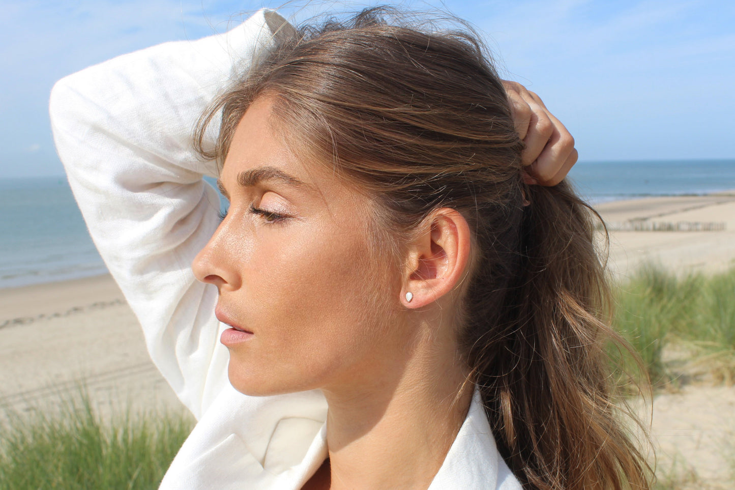 Bijoux Lait Maternel Mini Drop | Boucles d'oreilles Or