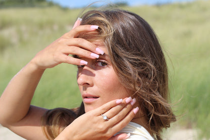 Bijoux Lait Maternel Turning Droplet | Bague Argent