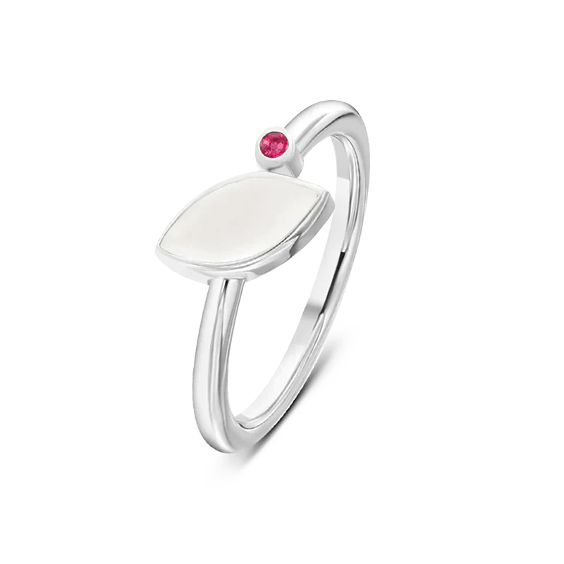 Lina | Bague Lait Maternel Argent